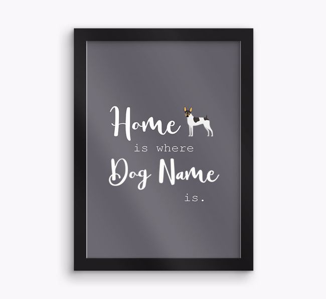 'Home Is Where' Print with {breedFullName} Icon